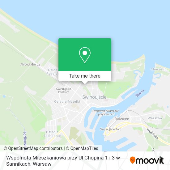 Wspólnota Mieszkaniowa przy Ul Chopina 1 i 3 w Sannikach map