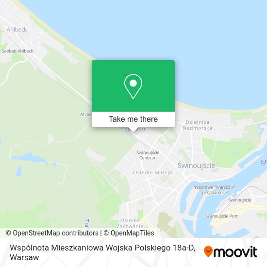 Wspólnota Mieszkaniowa Wojska Polskiego 18a-D map