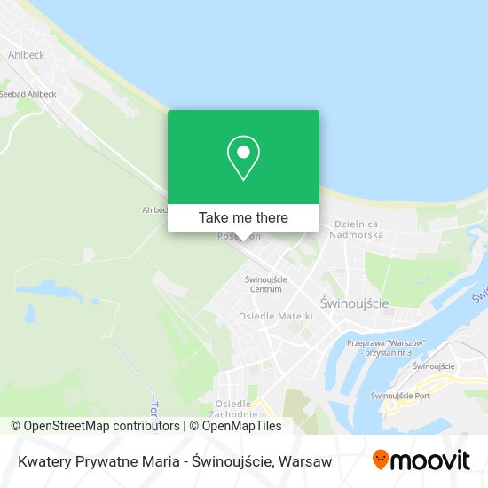 Kwatery Prywatne Maria - Świnoujście map