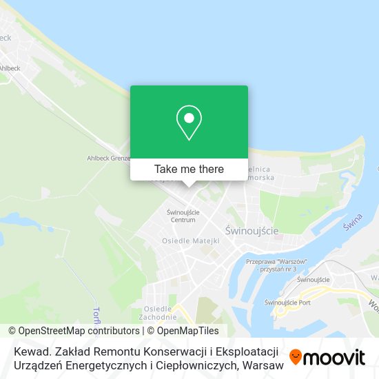 Kewad. Zakład Remontu Konserwacji i Eksploatacji Urządzeń Energetycznych i Ciepłowniczych map