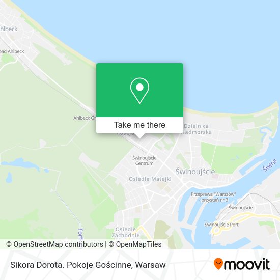 Sikora Dorota. Pokoje Gościnne map