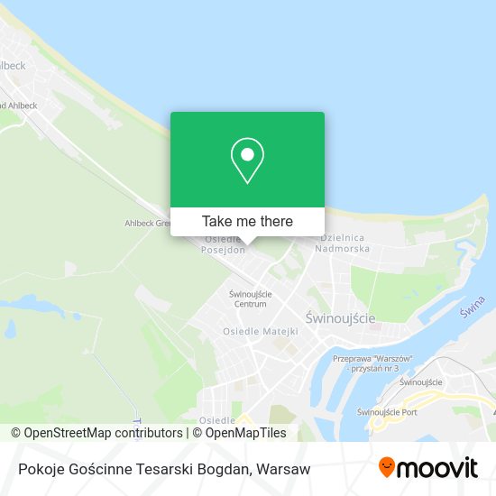 Pokoje Gościnne Tesarski Bogdan map