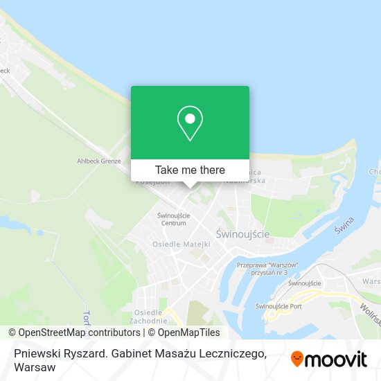 Pniewski Ryszard. Gabinet Masażu Leczniczego map