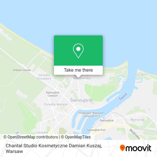 Chantal Studio Kosmetyczne Damian Kuszaj map