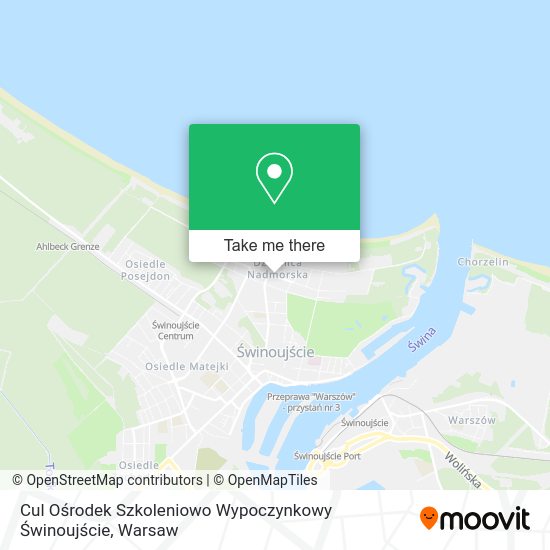 Cul Ośrodek Szkoleniowo Wypoczynkowy Świnoujście map