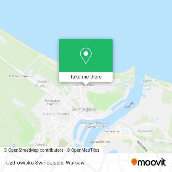 Карта Uzdrowisko Swinoujscie