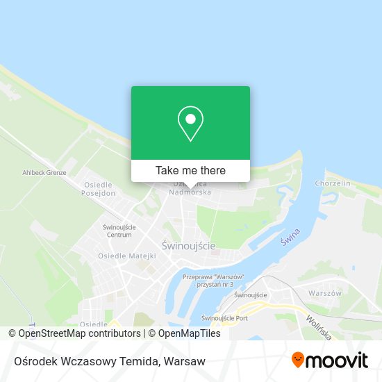 Ośrodek Wczasowy Temida map