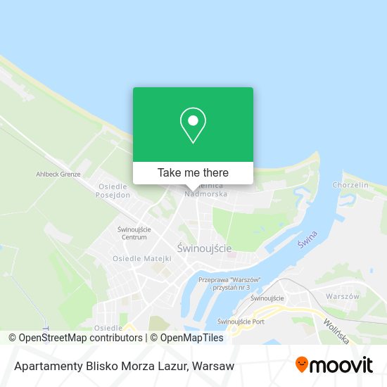 Apartamenty Blisko Morza Lazur map