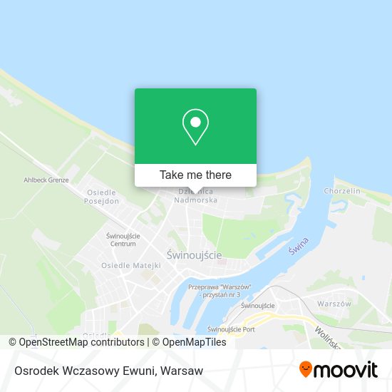 Osrodek Wczasowy Ewuni map