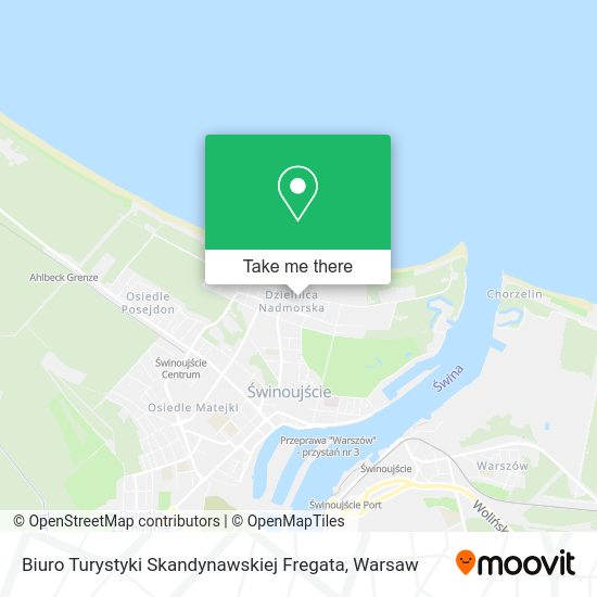 Biuro Turystyki Skandynawskiej Fregata map