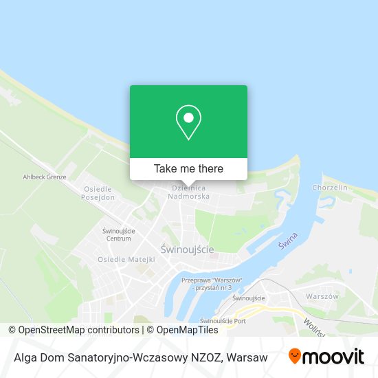 Alga Dom Sanatoryjno-Wczasowy NZOZ map