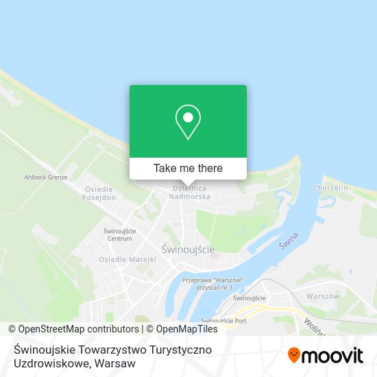 Świnoujskie Towarzystwo Turystyczno Uzdrowiskowe map