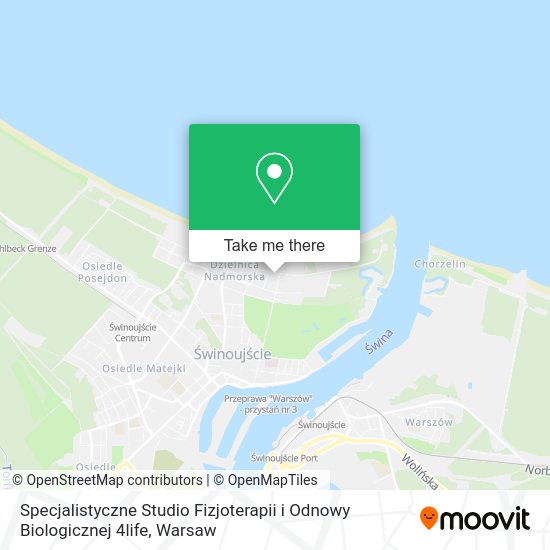 Specjalistyczne Studio Fizjoterapii i Odnowy Biologicznej 4life map