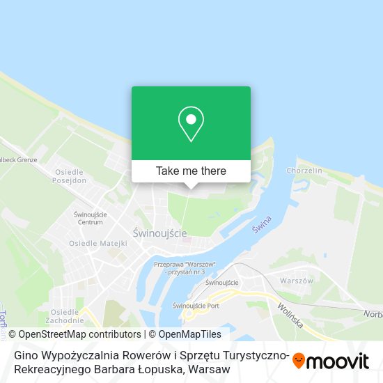 Gino Wypożyczalnia Rowerów i Sprzętu Turystyczno-Rekreacyjnego Barbara Łopuska map