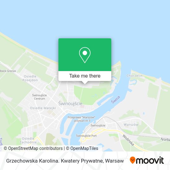 Grzechowska Karolina. Kwatery Prywatne map