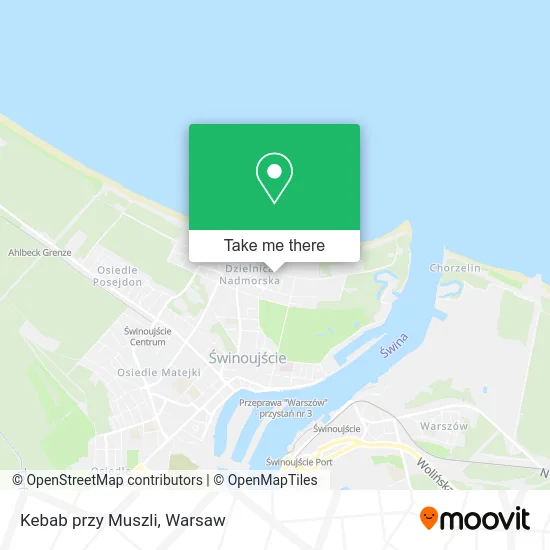Карта Kebab przy Muszli