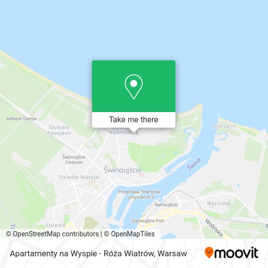 Apartamenty na Wyspie - Róża Wiatrów map