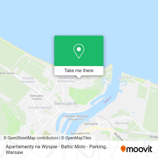 Карта Apartamenty na Wyspie - Baltic Molo - Parking