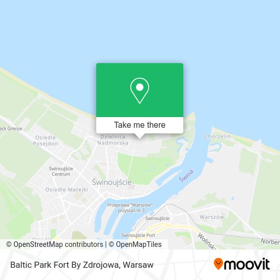 Baltic Park Fort By Zdrojowa map