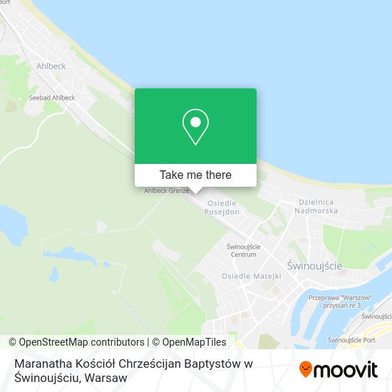 Maranatha Kościół Chrześcijan Baptystów w Świnoujściu map