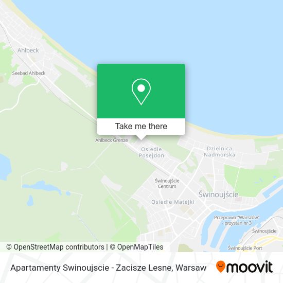 Apartamenty Swinoujscie - Zacisze Lesne map