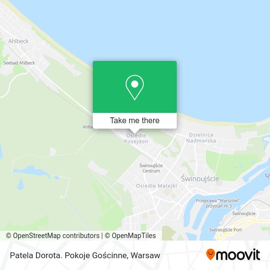 Patela Dorota. Pokoje Gościnne map