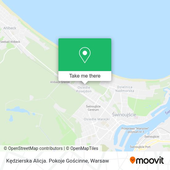 Kędzierska Alicja. Pokoje Gościnne map