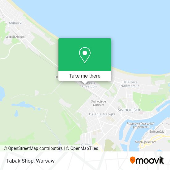 Tabak Shop map