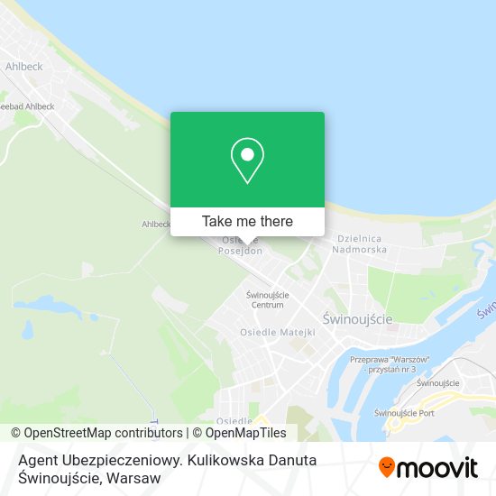 Agent Ubezpieczeniowy. Kulikowska Danuta Świnoujście map