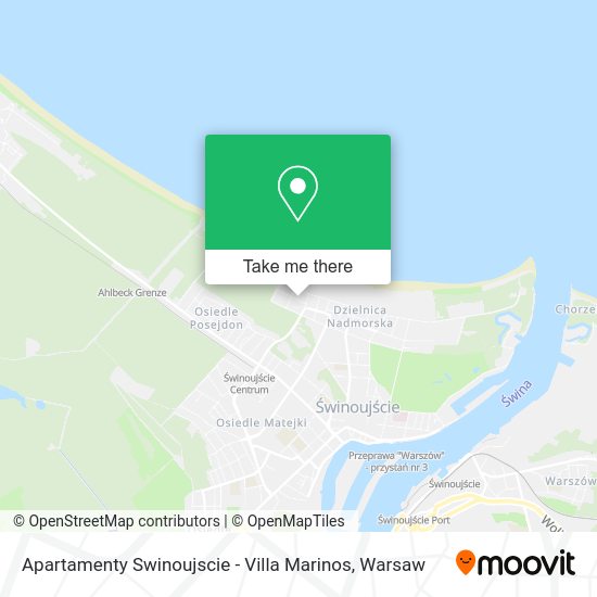 Apartamenty Swinoujscie - Villa Marinos map