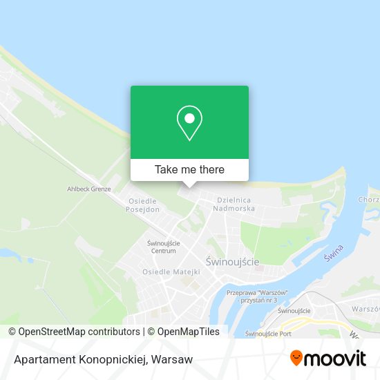 Apartament Konopnickiej map