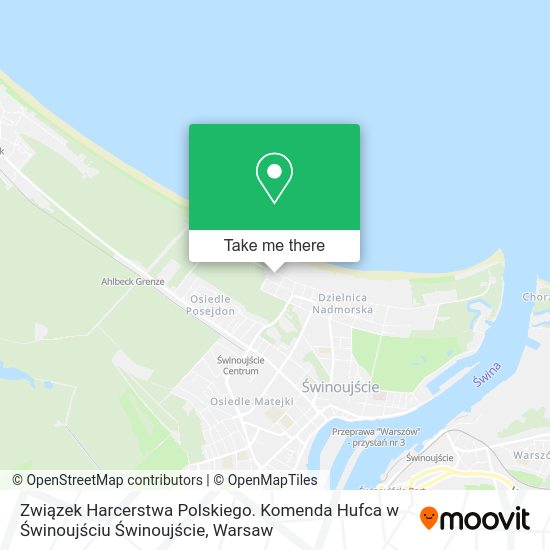 Związek Harcerstwa Polskiego. Komenda Hufca w Świnoujściu Świnoujście map