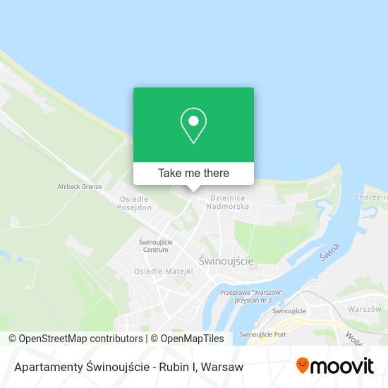 Apartamenty Świnoujście - Rubin I map