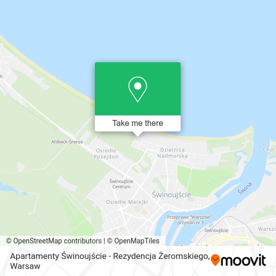 Apartamenty Świnoujście - Rezydencja Żeromskiego map