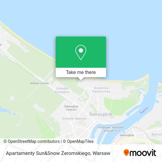 Apartamenty Sun&Snow Żeromskiego map