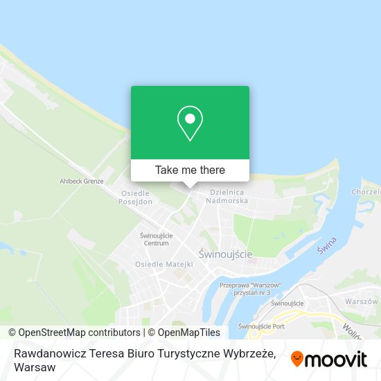 Карта Rawdanowicz Teresa Biuro Turystyczne Wybrzeże