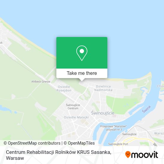 Centrum Rehabilitacji Rolników KRUS Sasanka map