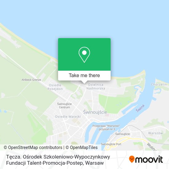 Tęcza. Ośrodek Szkoleniowo-Wypoczynkowy Fundacji Talent-Promocja-Postep map