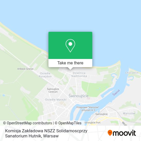 Komisja Zakładowa NSZZ Solidarnoscprzy Sanatorium Hutnik map