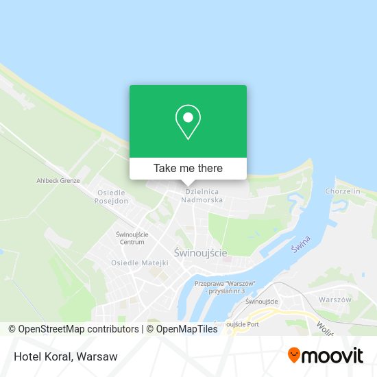 Hotel Koral map