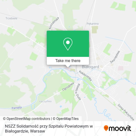 NSZZ Solidarność przy Szpitalu Powiatowym w Białogardzie map