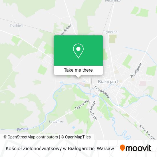 Kościół Zielonoświątkowy w Białogardzie map