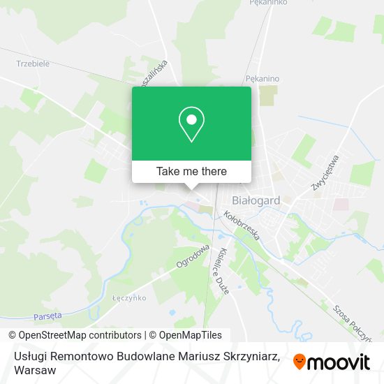 Usługi Remontowo Budowlane Mariusz Skrzyniarz map