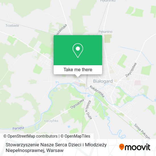 Stowarzyszenie Nasze Serca Dzieci i Młodzieży Niepełnosprawnej map