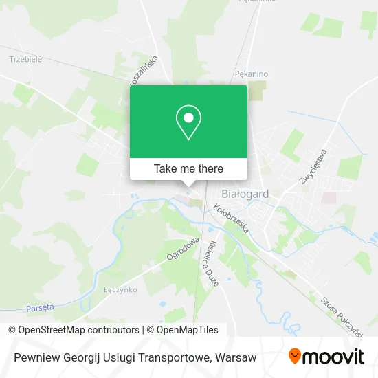 Карта Pewniew Georgij Uslugi Transportowe