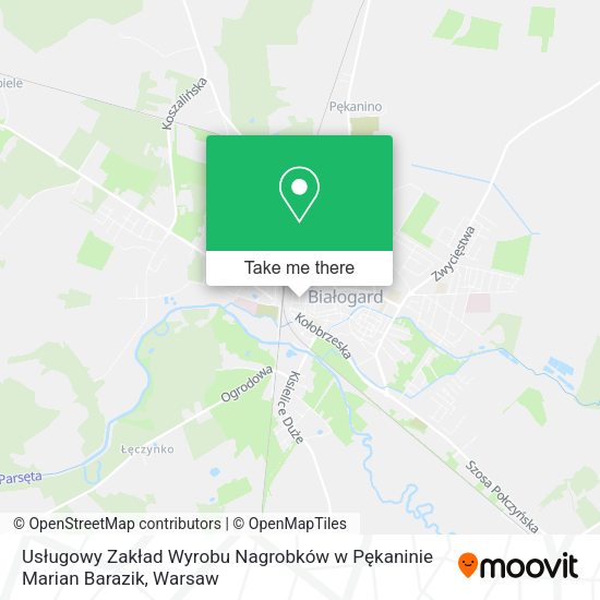 Usługowy Zakład Wyrobu Nagrobków w Pękaninie Marian Barazik map