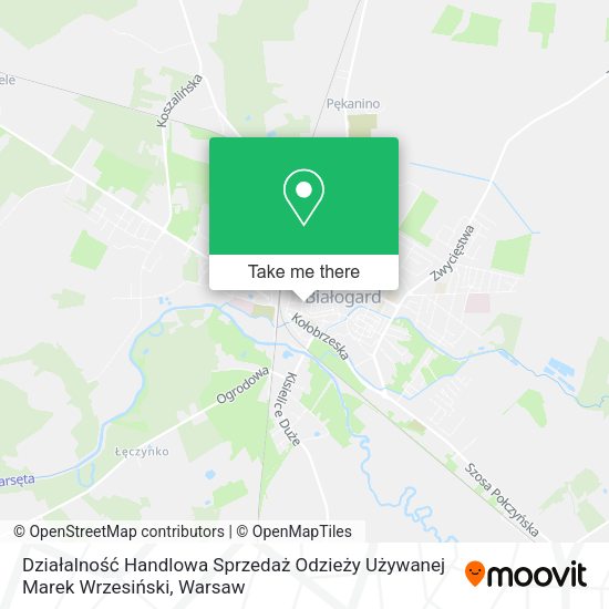 Działalność Handlowa Sprzedaż Odzieży Używanej Marek Wrzesiński map