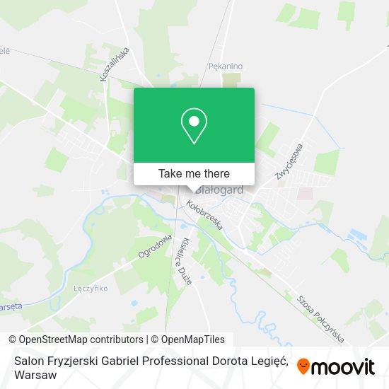 Salon Fryzjerski Gabriel Professional Dorota Legięć map