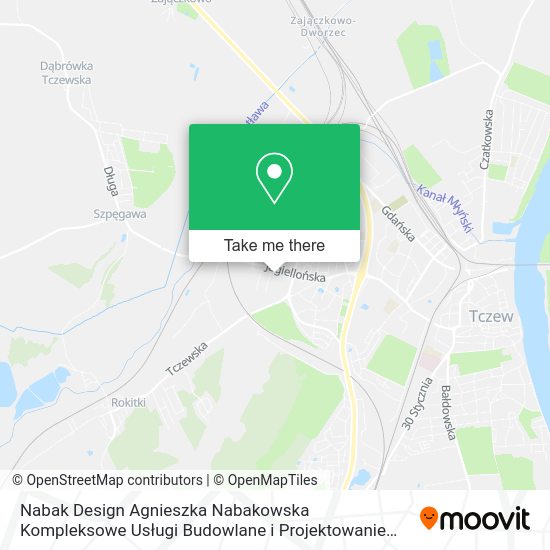 Nabak Design Agnieszka Nabakowska Kompleksowe Usługi Budowlane i Projektowanie Wnętrz map