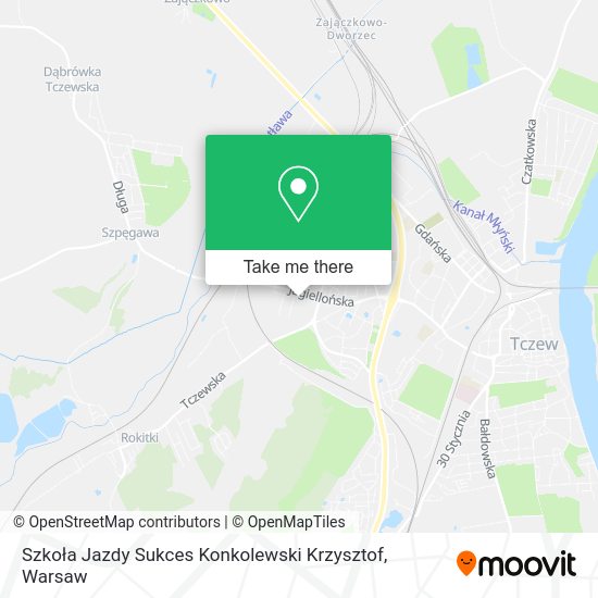 Szkoła Jazdy Sukces Konkolewski Krzysztof map